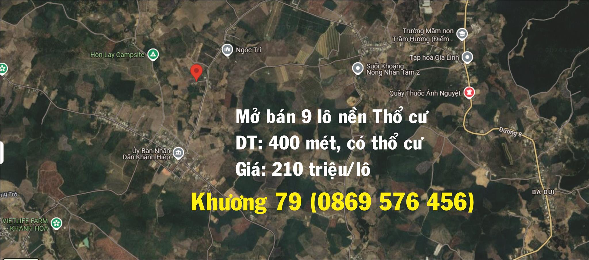 MỞ BÁN 9 LÔ NỀN THỔ CƯ GIÁ 210 TRIỆU TẠI KHÁNH VĨNH KHÁNH HOÀ - Ảnh 4